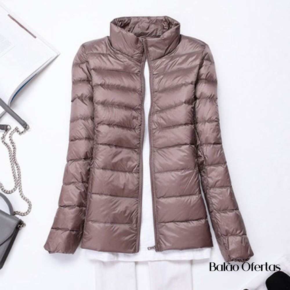 Jaqueta Feminina Charlotte Ultraleve Outono e Inverno