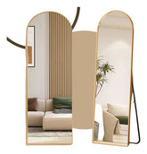 Espelho Pinterest Grande com Suporte e Moldura Dourada - Lojas Peloi