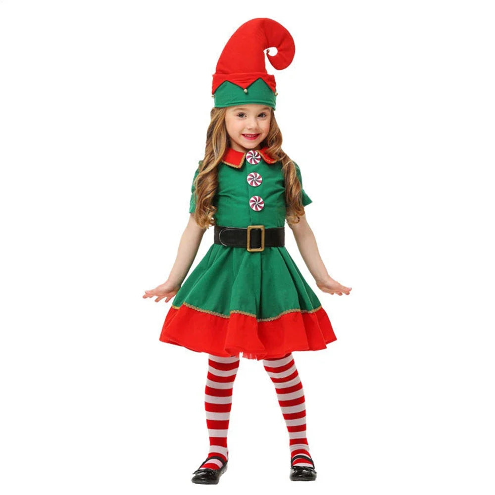 Fantasia Elfo de Natal Infantil