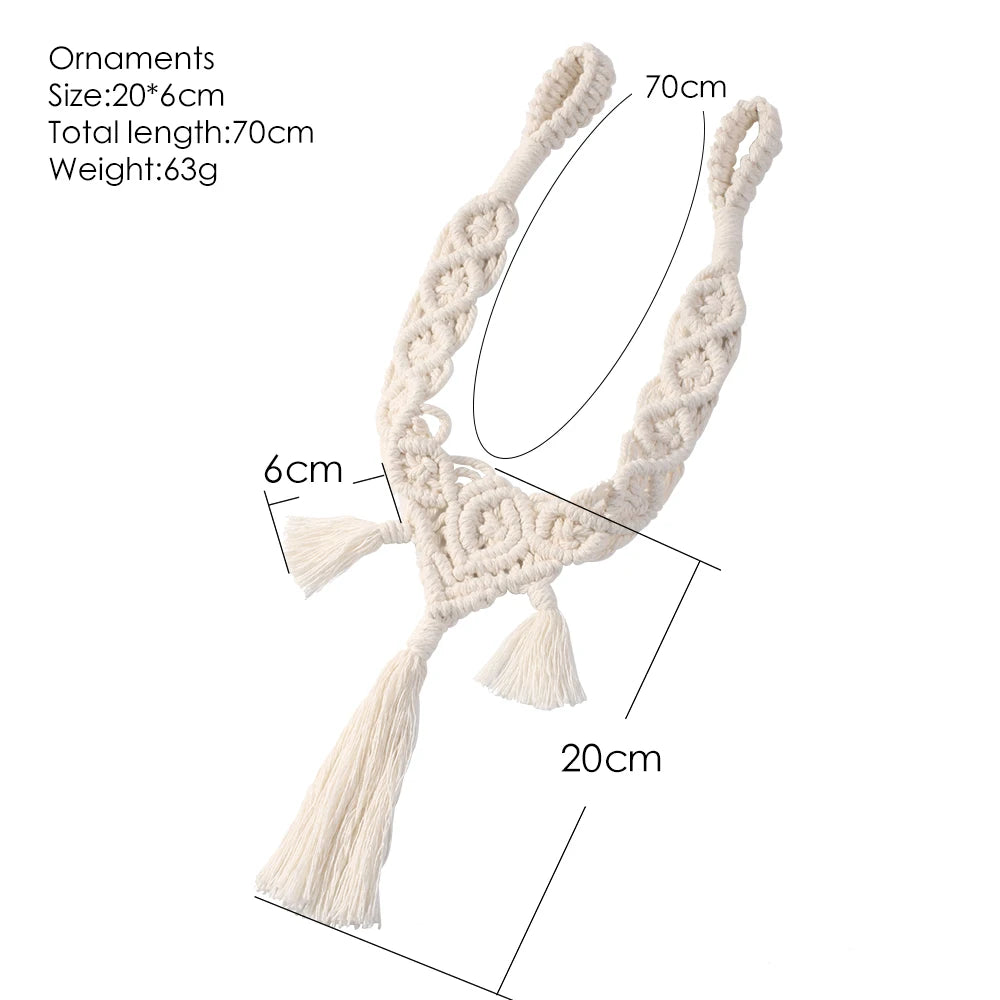 Prendedor de Cortina em Macramê 2 Peças