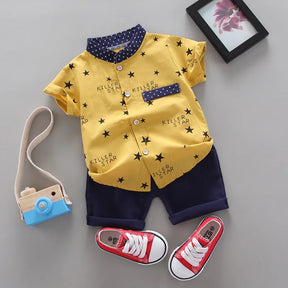 Conjunto Infantil Masculino Amarelo