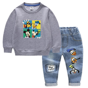 Conjunto Moletom Infantil Masculino Mickey Mouse Disney