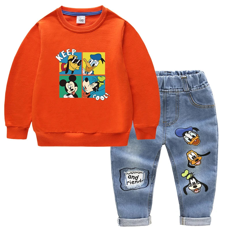 Conjunto Moletom Infantil Masculino Mickey Mouse Disney