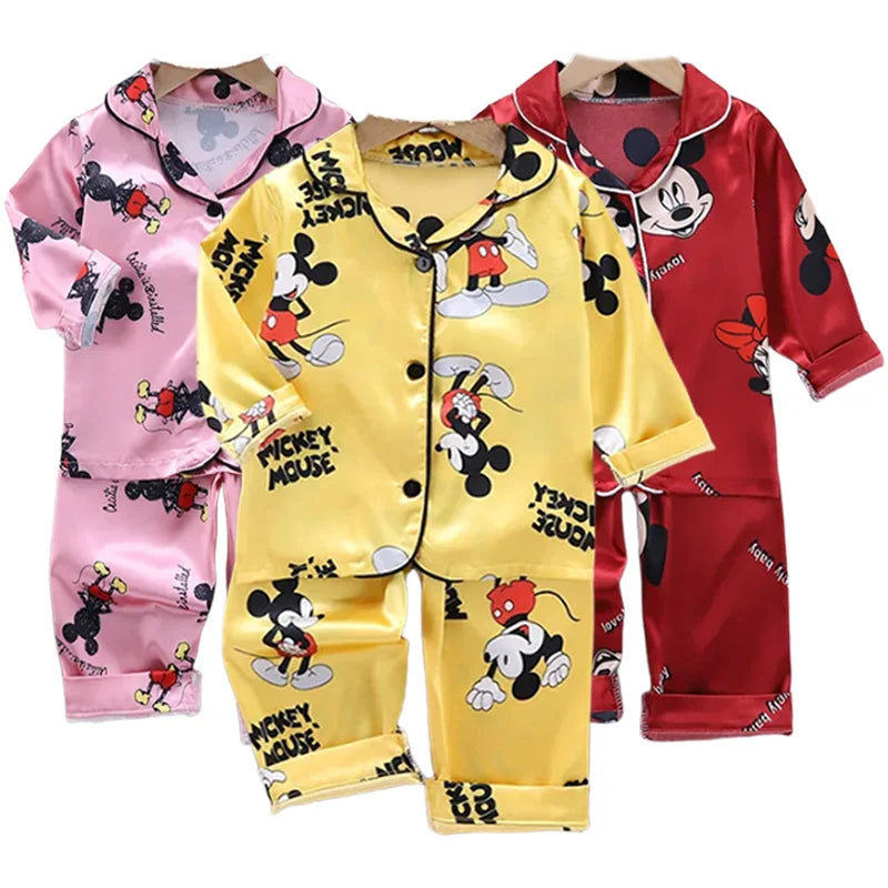 Pijama Infantil Americano Manga Comprida Mickey