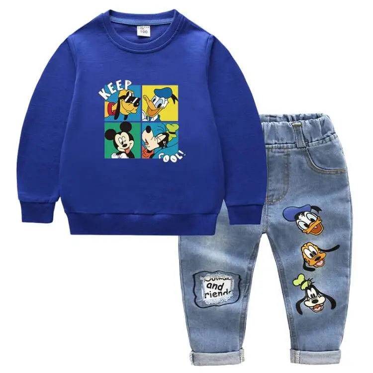 Conjunto Moletom Infantil Masculino Mickey Mouse Disney