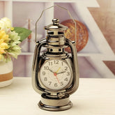 Relógio Despertador Lâmpada a Óleo Retrô Decorativo