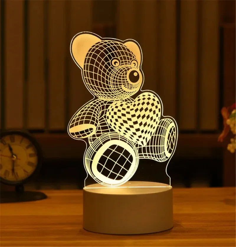 Luminária Led 3D Acrílico