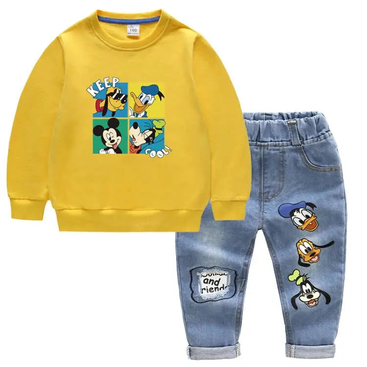 Conjunto Moletom Infantil Masculino Mickey Mouse Disney