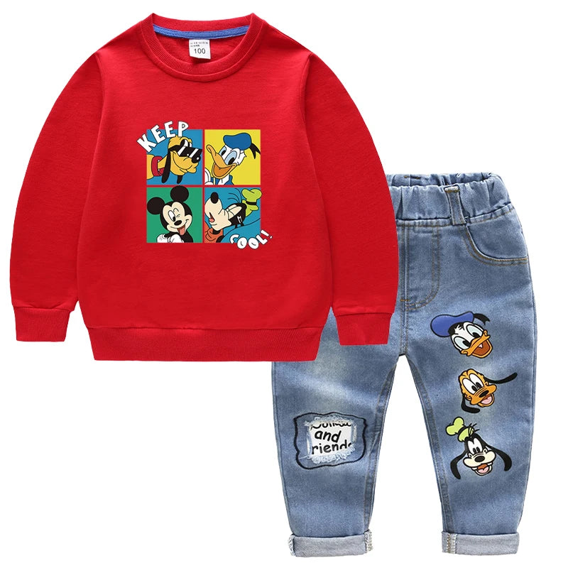 Conjunto Moletom Infantil Masculino Mickey Mouse Disney