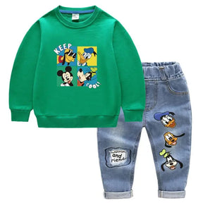 Conjunto Moletom Infantil Masculino Mickey Mouse Disney