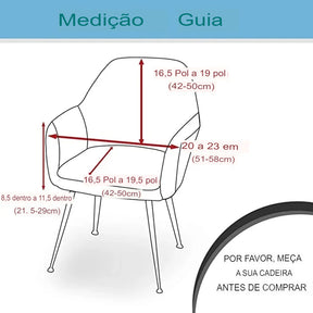 Capa de Cadeira Eiffel com Braços