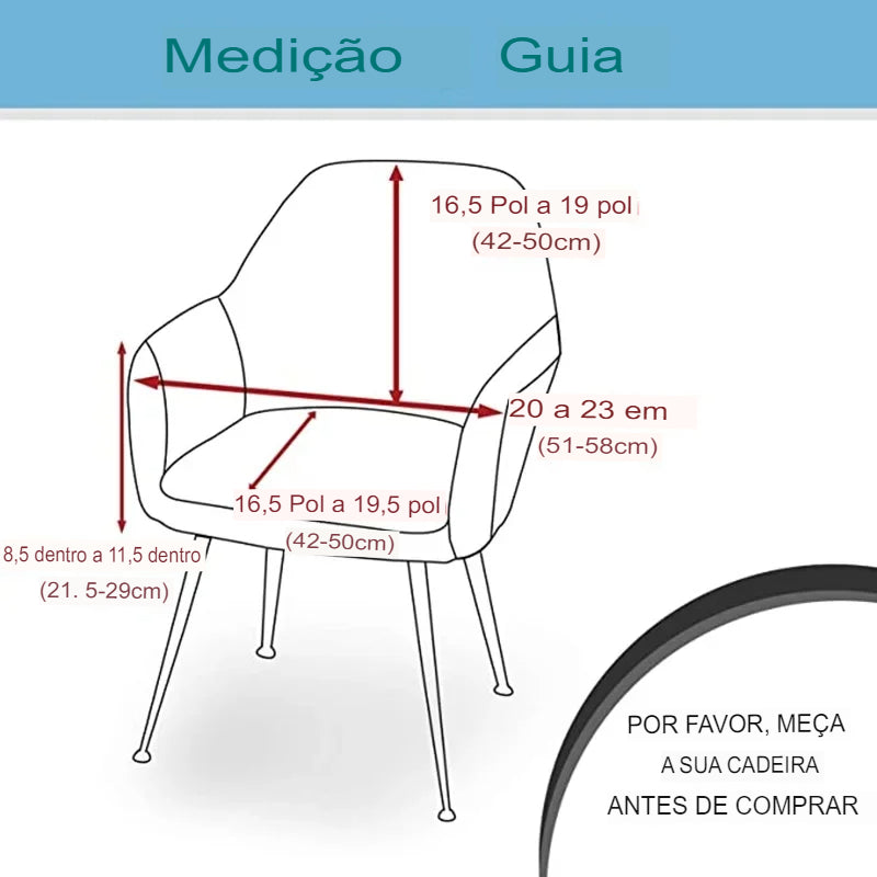 Capa de Cadeira Eiffel com Braços