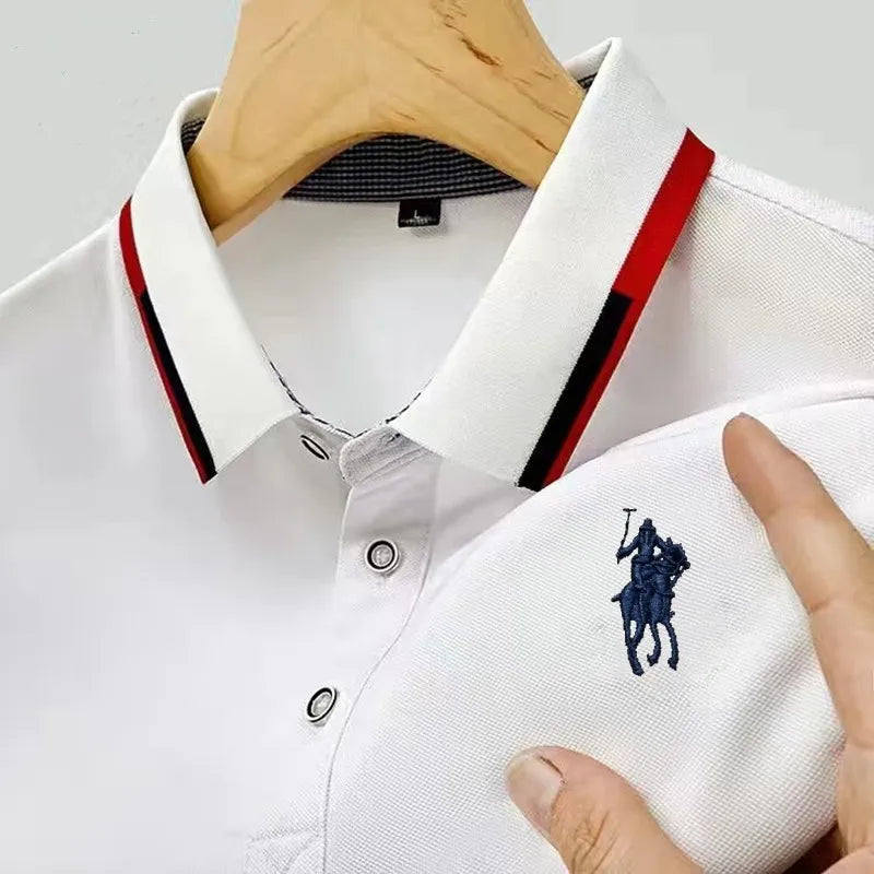 Camisa Masculina Polo Casual Simples Manga Curta - Lojas Peloi