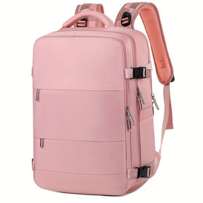 Mochila de Viagem Nylon com 9 Compartimentos