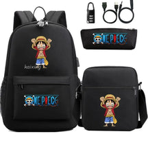 Mochila Escolar Infantil OP com Lancheira e Estojo Kit 3 Peças