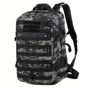 Mochila Tática Camuflada 50L Impermeável em Tecido Oxford