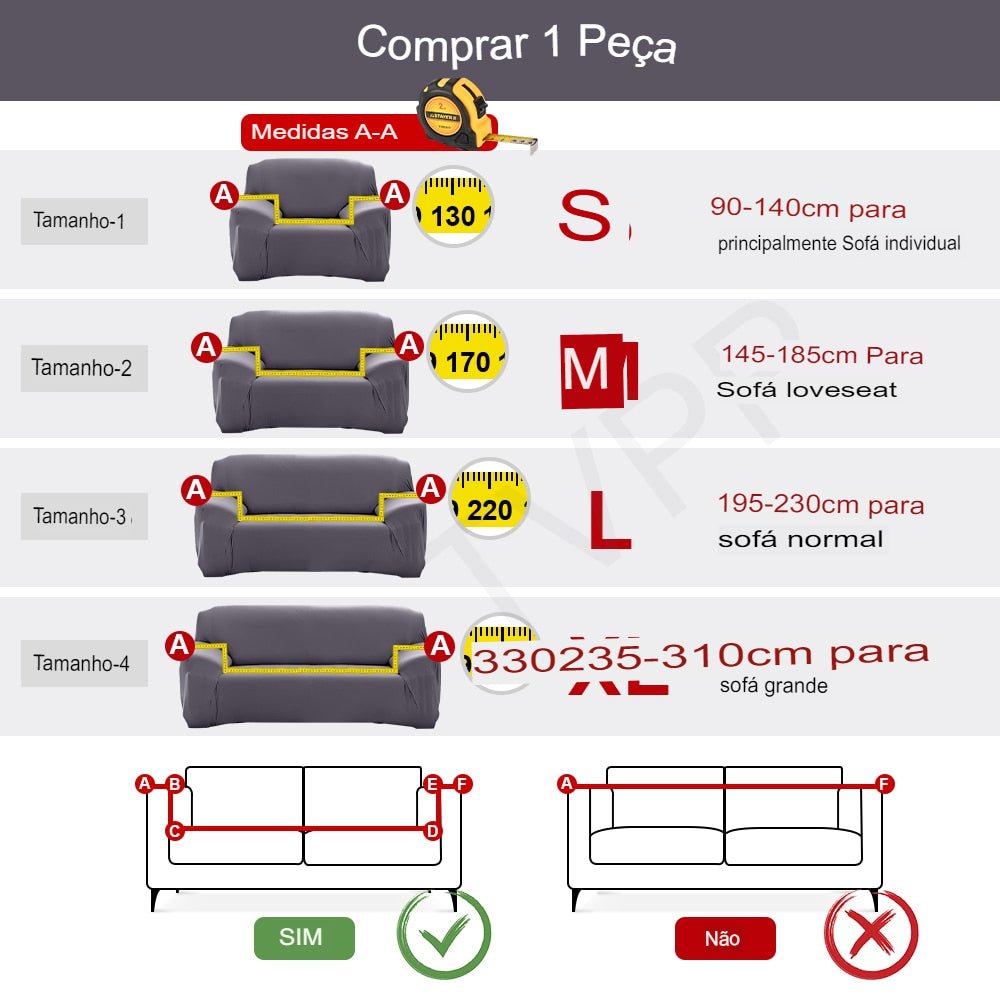 Capa para Sofá Elástica - peloi