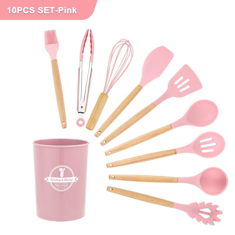 Kit Utensílios Cozinha em silicone - peloi