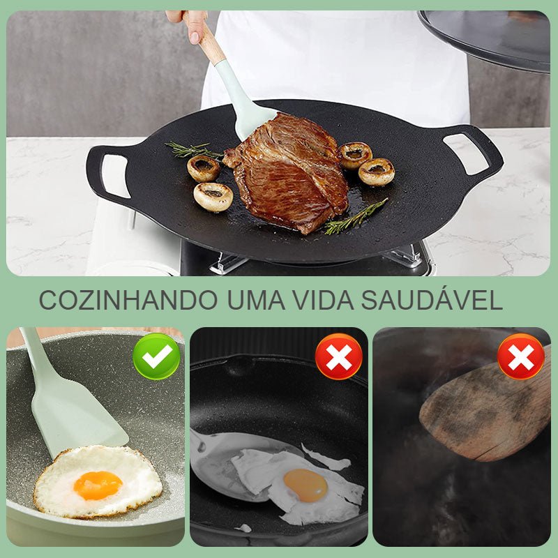 Kit Utensílios Cozinha em silicone - peloi